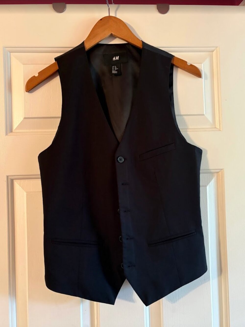 H&M 34R black waistcoat